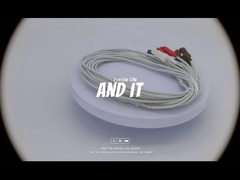 Drager MP03414 EKG-Kabel 5-Lead-Doppel-Pin-Anschluss IEC2 Farbcode 1,5m