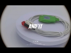 Drager MP03402 EKG-Kabel 3-Lead-Ein-Pin-Anschluss IEC2 Farbcode 1m Länge